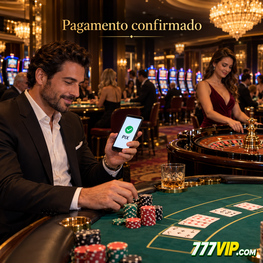 Confirmação de depósito por PIX no caixa em real do 777vip